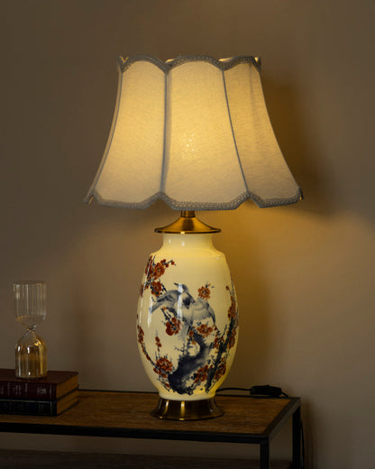 Radiant Dual Glow Bone China Table Lamp