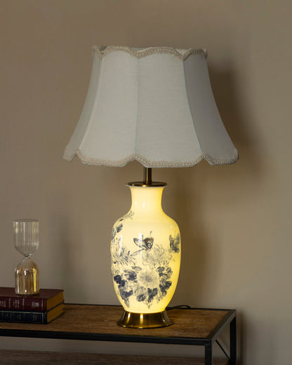 Floral Dual Glow China Table Lamp