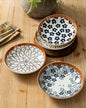 Floral Mosaic Pasta Bowl - Set Of 4