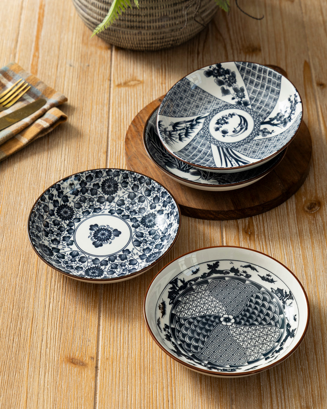 Heritage Art Pasta Bowl - Set Of 4