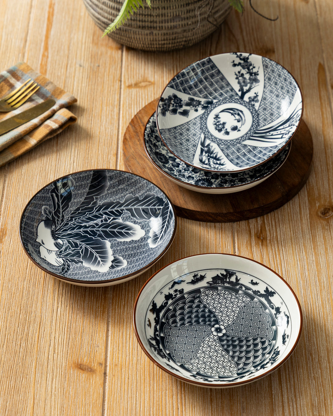 Heritage Art Pasta Bowl - Set Of 4