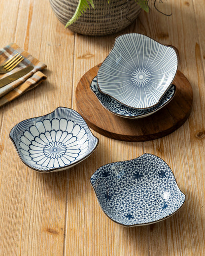 Organic Wave Bowl - Set Of 4