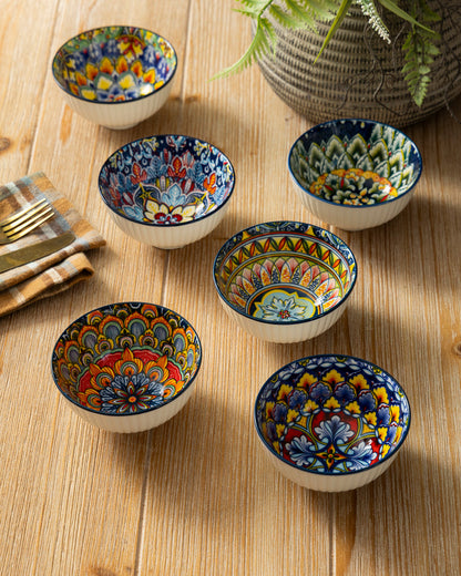 Royal Mosaic Katori - Set Of 6