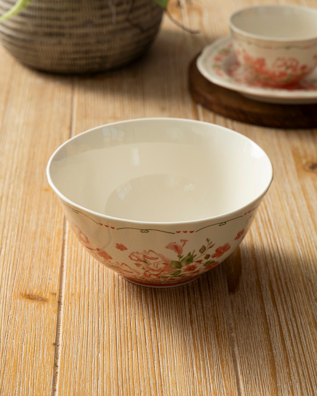 Blush Floral Garden Bowl