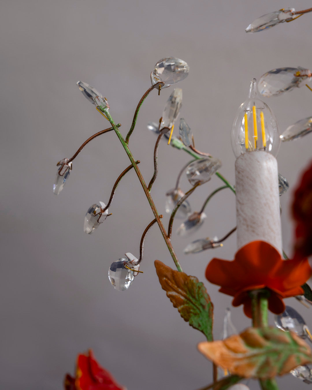 Regal Rose French Floral Chandelier