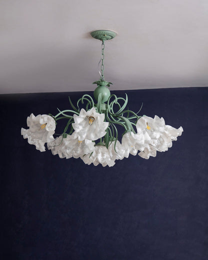 Ivory Bloom French Floral Chandelier