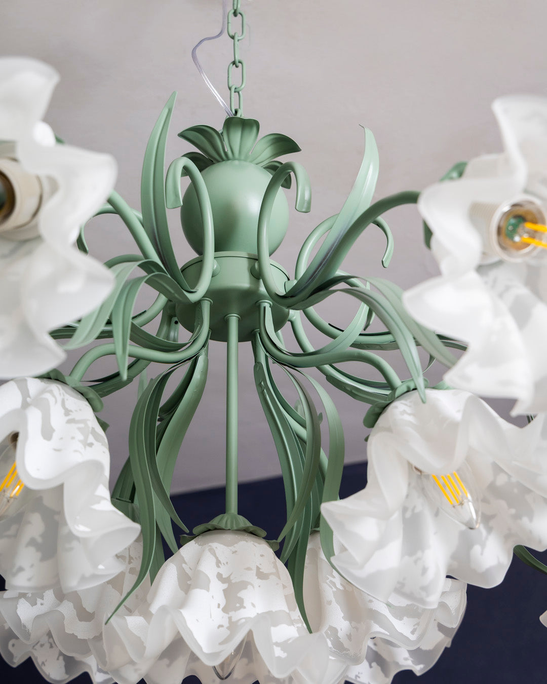 Ivory Bloom French Floral Chandelier