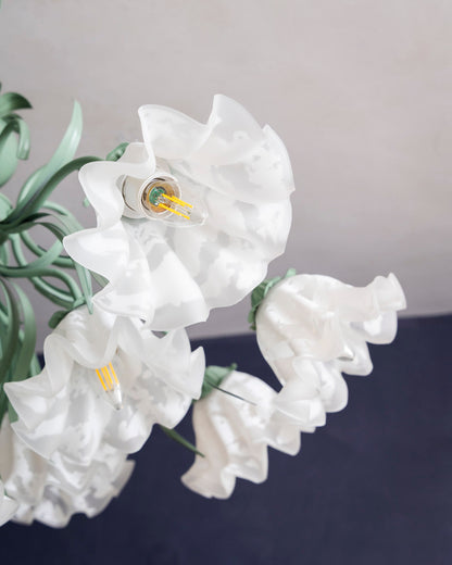 Ivory Bloom French Floral Chandelier