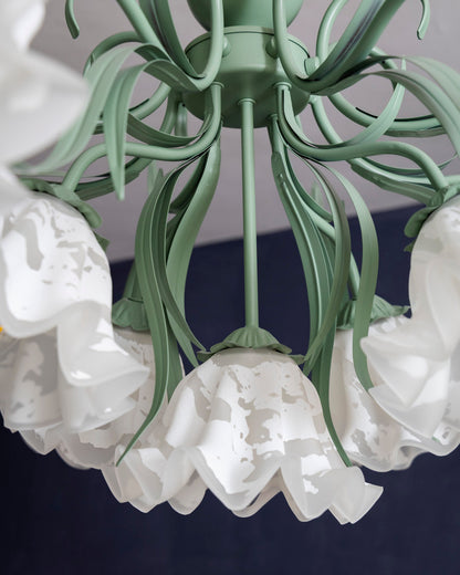 Ivory Bloom French Floral Chandelier