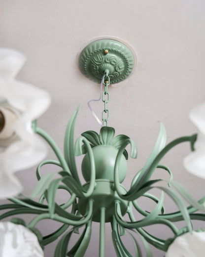 Ivory Bloom French Floral Chandelier