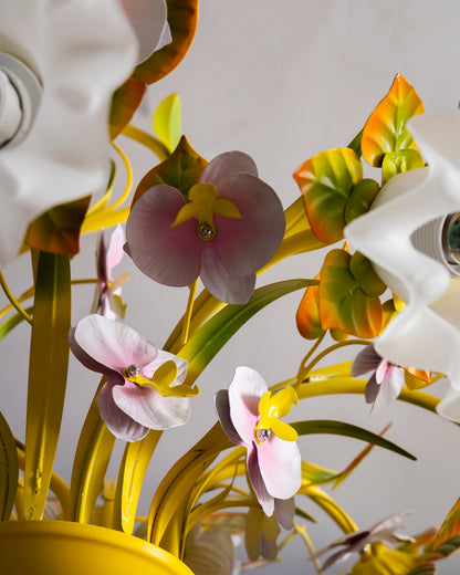 Sunset Bloom French Floral Chandelier
