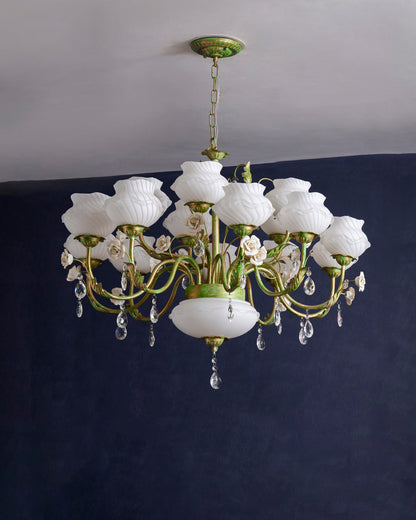 Imperial Rose French Floral Chandelier
