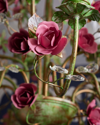 Rose Vine French Floral Chandelier
