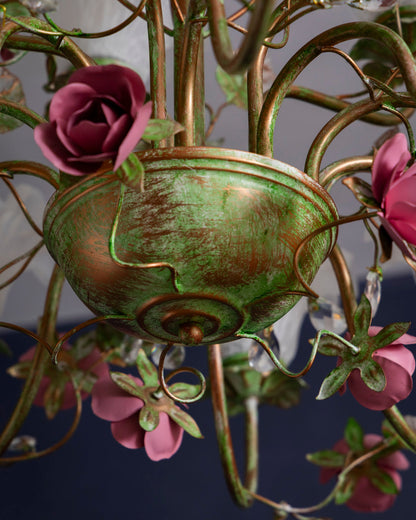 Rose Vine French Floral Chandelier
