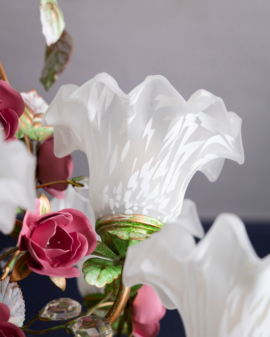 Rose Vine French Floral Chandelier