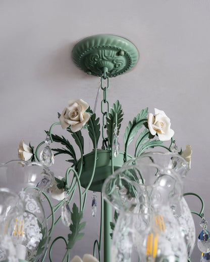 Rose Garden French Floral Chandelier