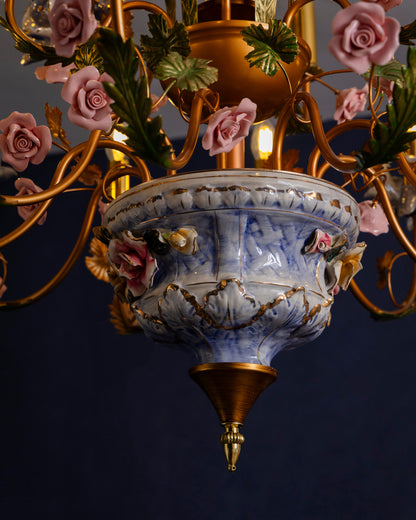 Heritage Bloom French Floral Chandelier
