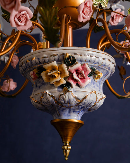 Heritage Bloom French Floral Chandelier