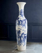 Majestic Mist Landscape Tall Floor Vase - 6.4 Ft