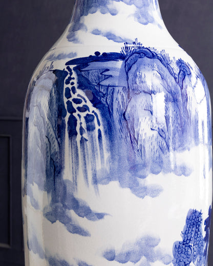 Majestic Mist Landscape Tall Floor Vase - 6.4 Ft