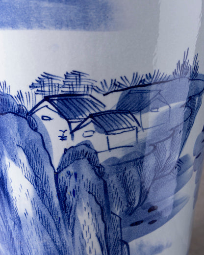 Majestic Mist Landscape Tall Floor Vase - 6.4 Ft