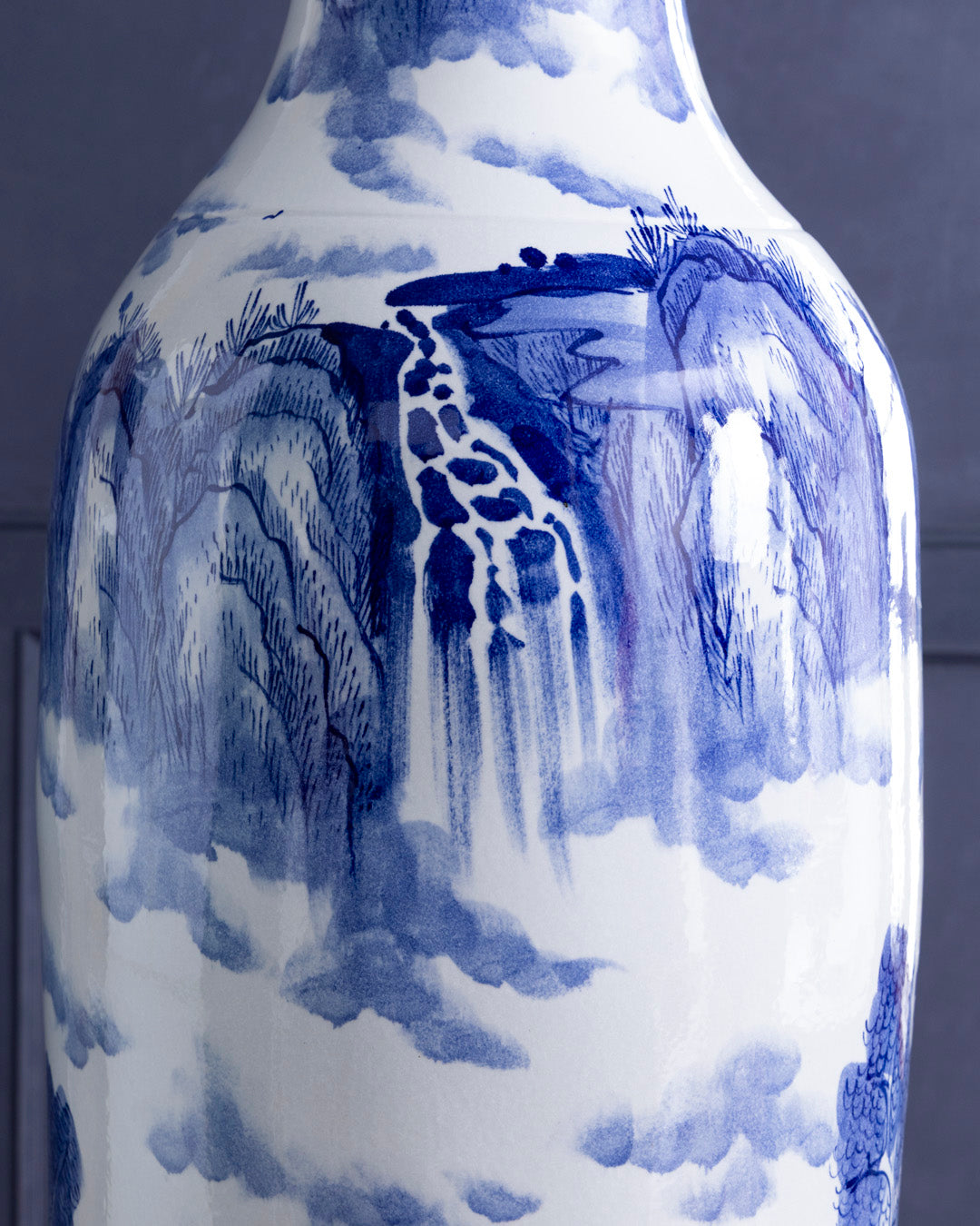 Majestic Mist Landscape Tall Floor Vase - 6.4 Ft