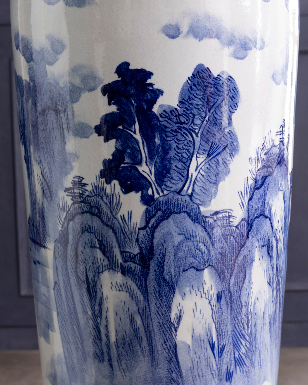 Majestic Mist Landscape Tall Floor Vase - 6.4 Ft