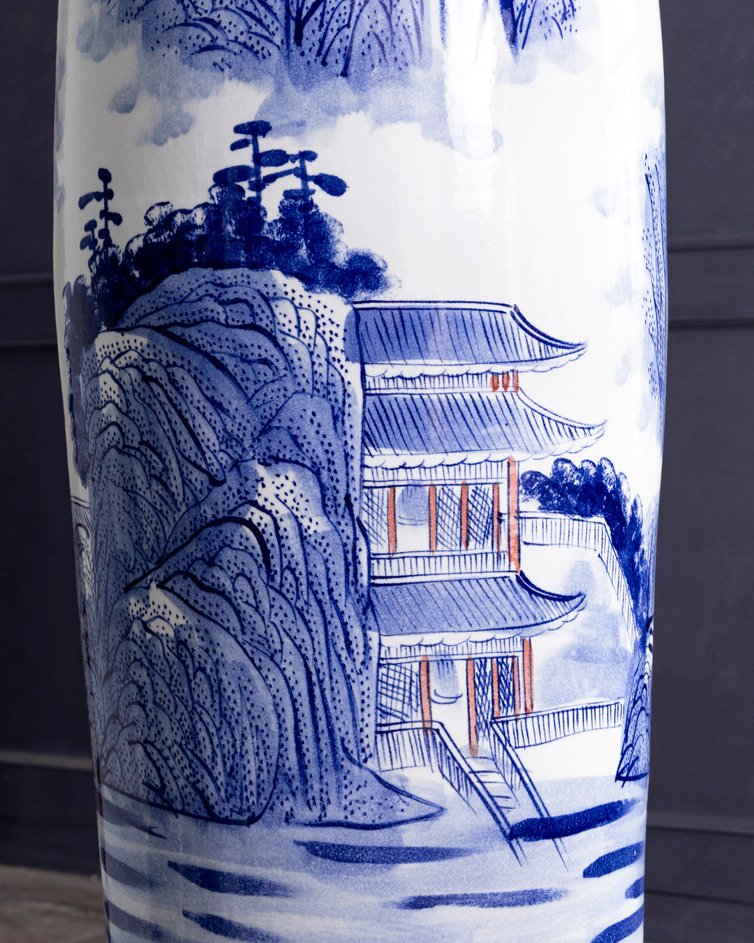 Grand Heritage Landscape Tall Floor Vase - 6.4 Ft
