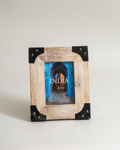 Rustic Iron Corner Photo Frame