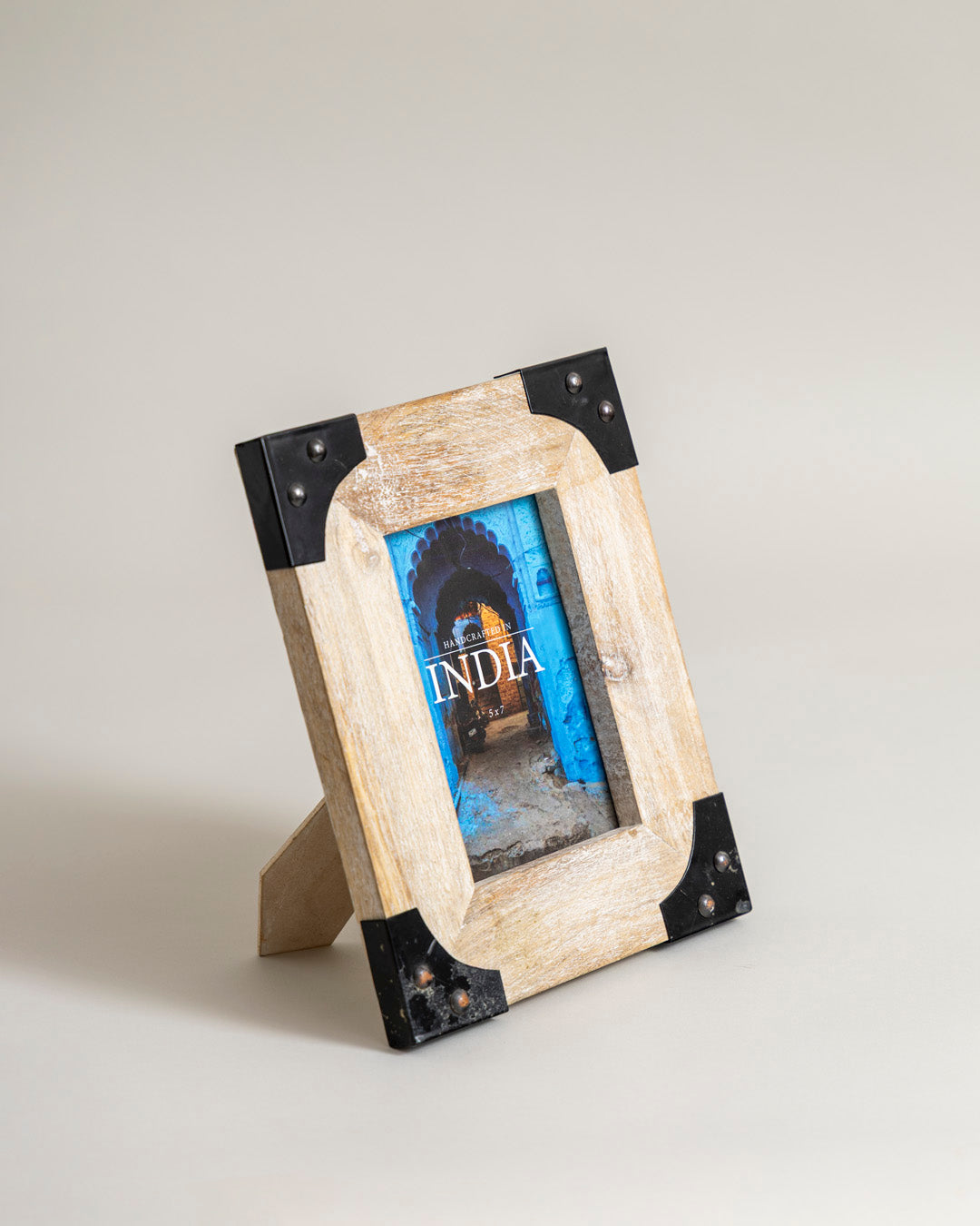 Rustic Iron Corner Photo Frame