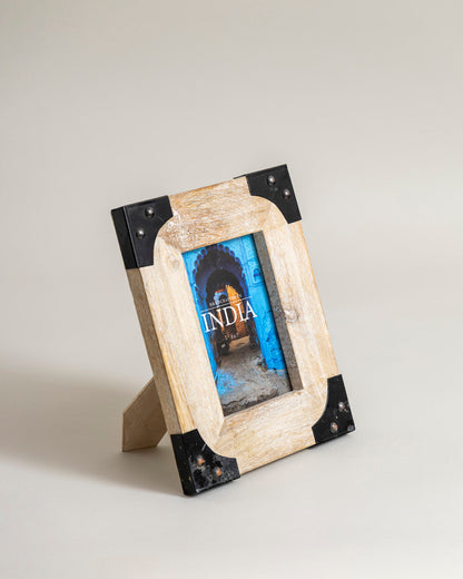 Rustic Iron Corner Photo Frame