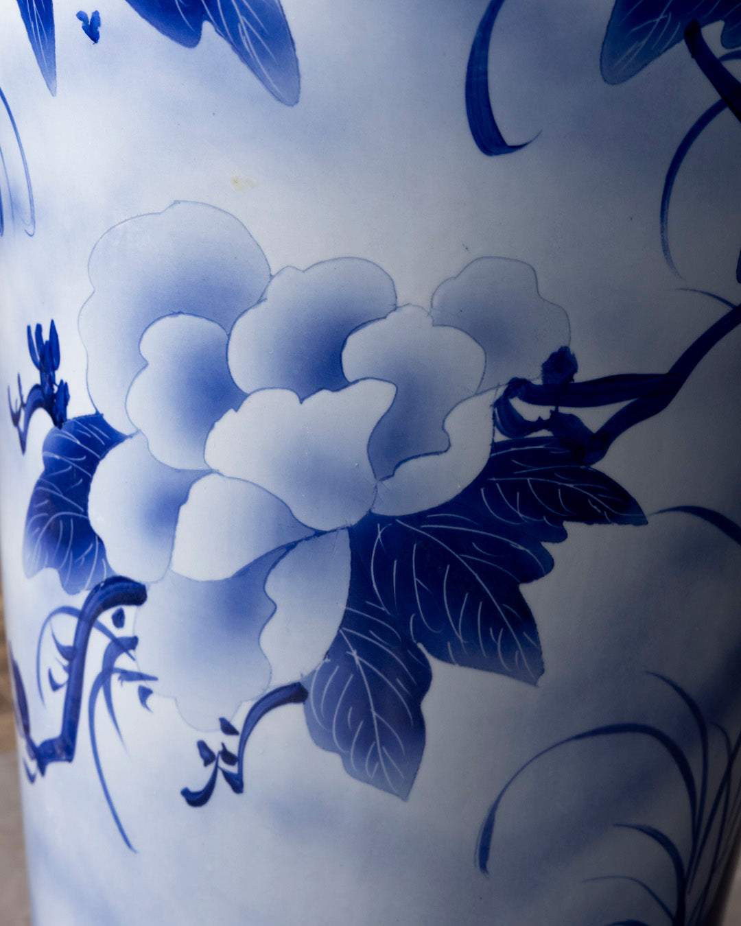Blooming Lotus Art Tall Floor Vase - 6.4 Ft