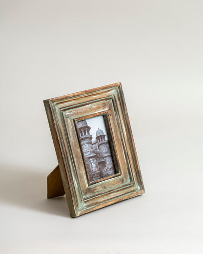 Vintage Teal Distressed Photo Frame