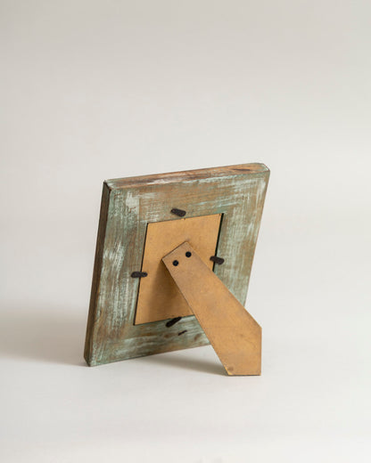 Vintage Teal Distressed Photo Frame