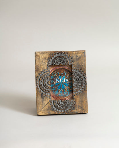 Tribal Medallion Rustic Photo Frame