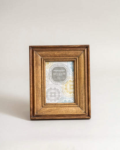 Rustic Walnut Border Photo Frame