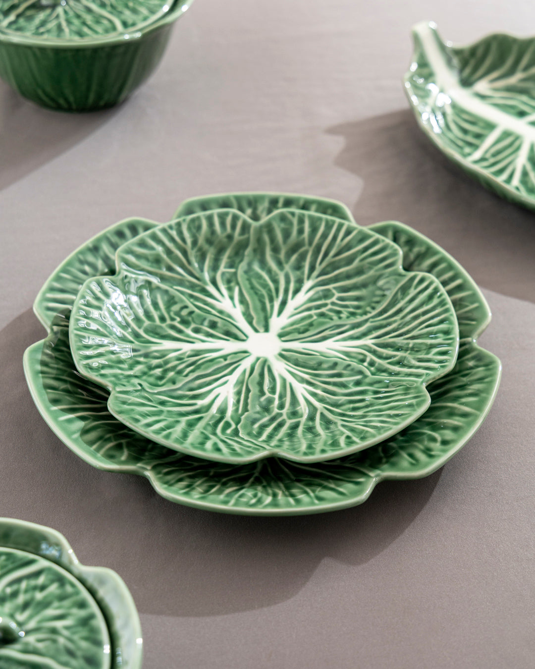 Lettuce Leaf Quarter plate