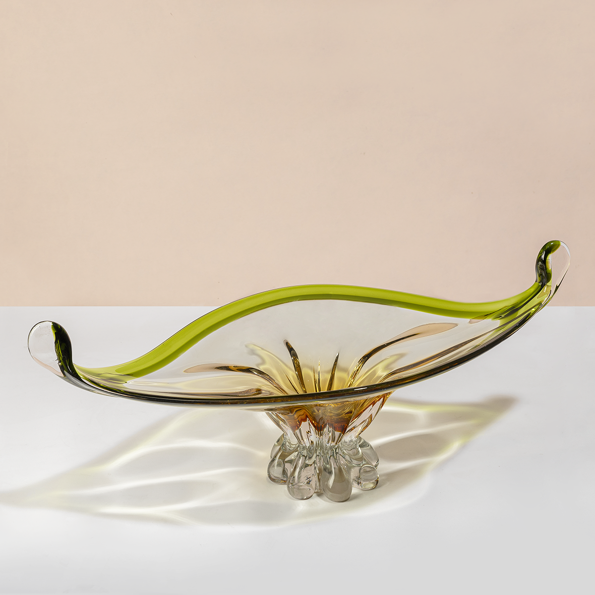 Crystal Cascade Handblown Glass Vase & Home Decoration Items