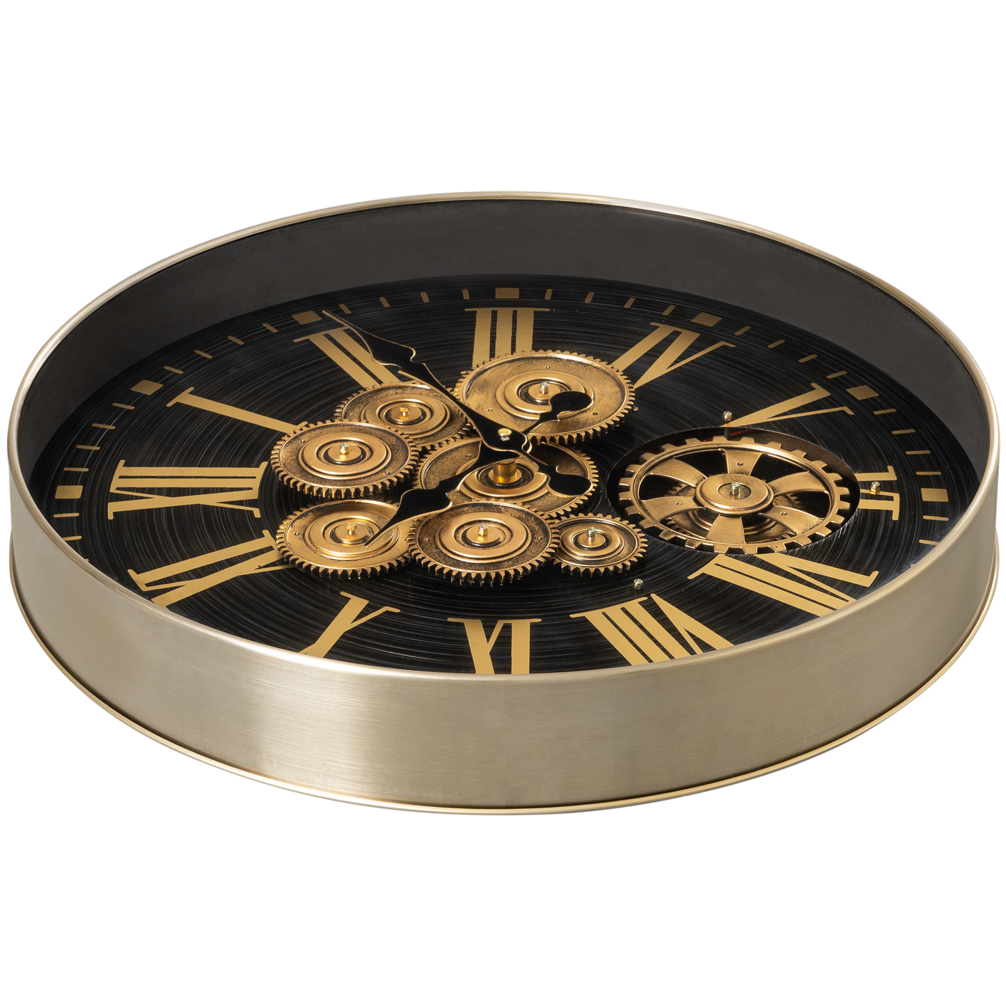 Time Lock Luxury Designer Watches Wall Clock Online With Moving Gear Mechanism Buy Wall Clock Online (Steel Body)