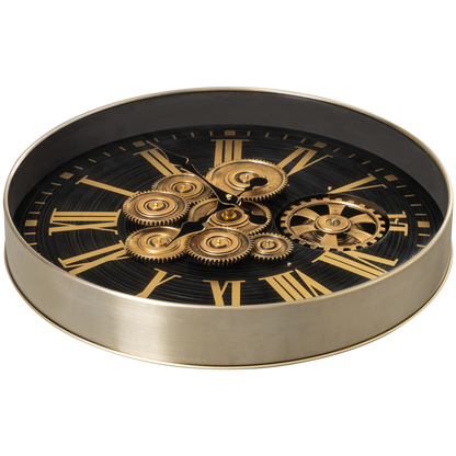 Time Lock Luxury Designer Watches Wall Clock Online With Moving Gear Mechanism Buy Wall Clock Online (Steel Body)