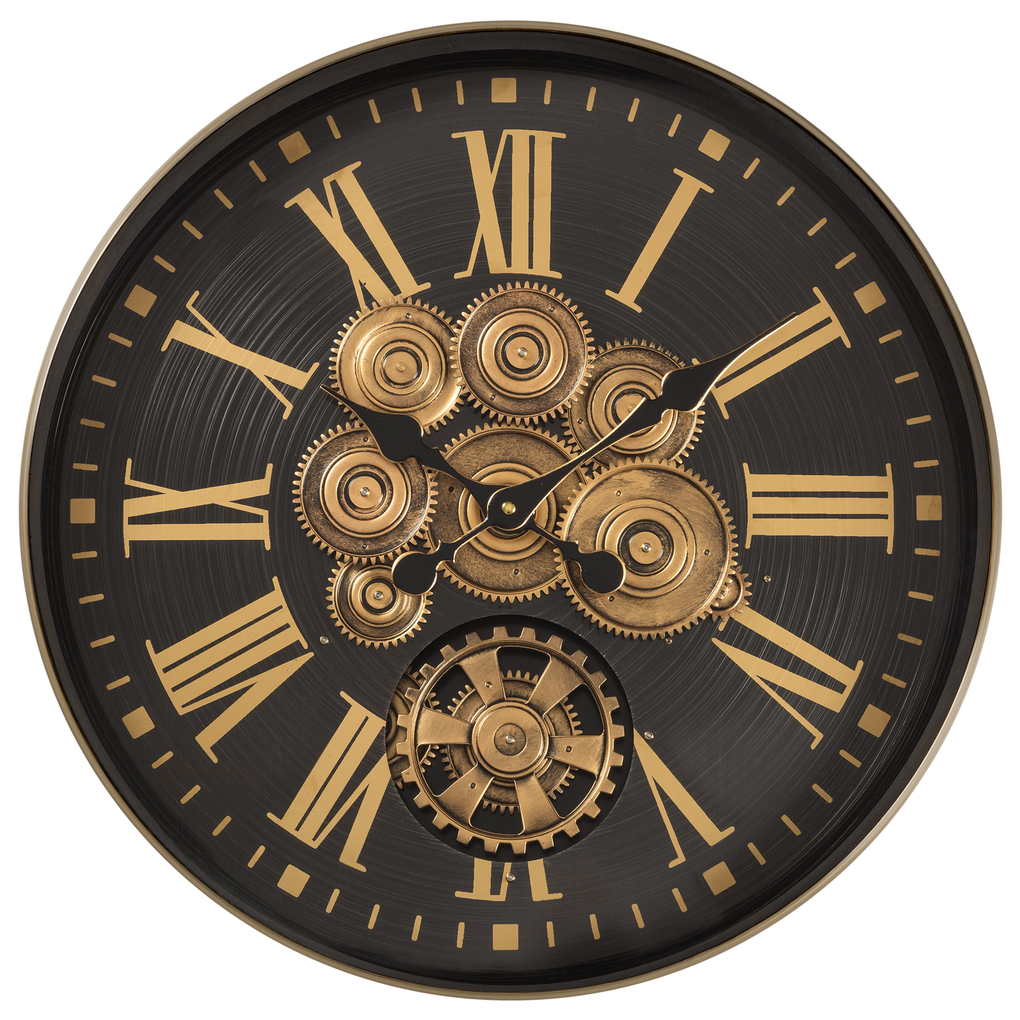 Time Lock Luxury Designer Watches Wall Clock Online With Moving Gear Mechanism Buy Wall Clock Online (Steel Body)