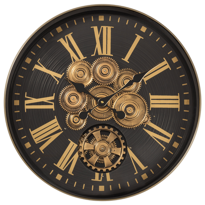 Time Lock Luxury Designer Watches Wall Clock Online With Moving Gear Mechanism Buy Wall Clock Online (Steel Body)