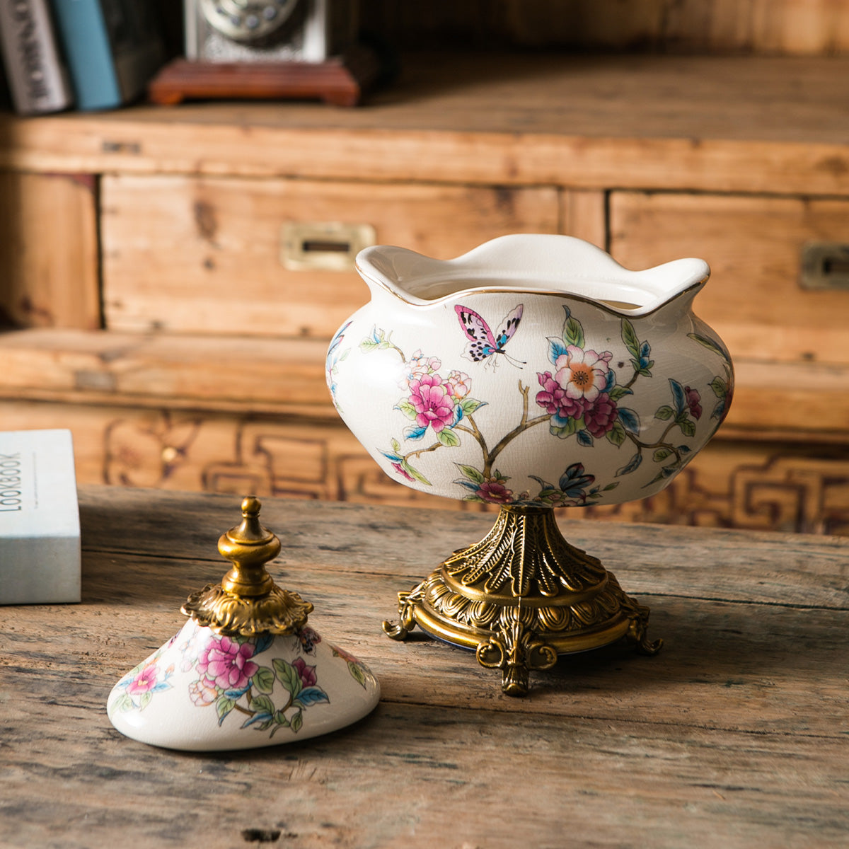 Lian Retro Ceramic Decorative Vase & Items for Room Decoration