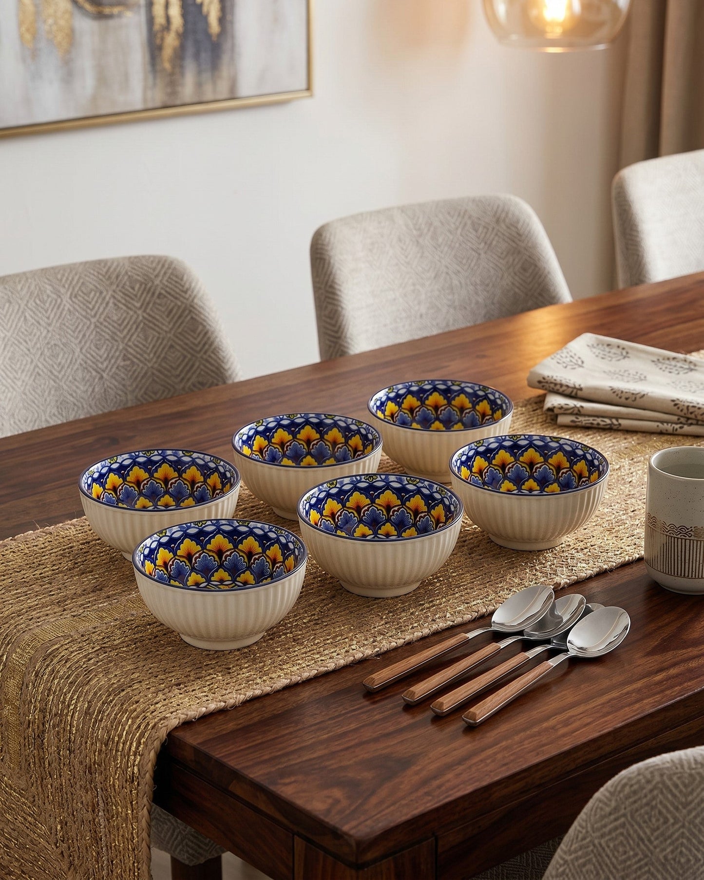 Royal Mosaic Katori - Set Of 6 Style - 5