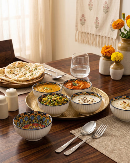 Royal Mosaic Katori - Set Of 6 Style - 1