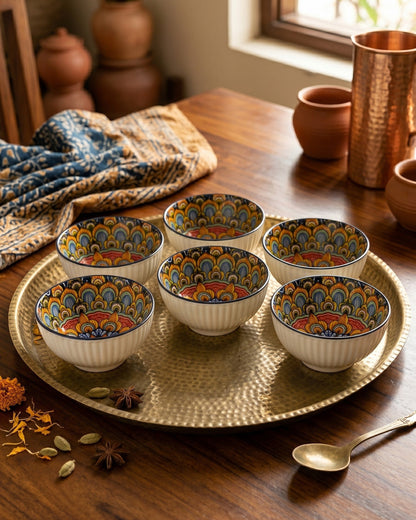 Royal Mosaic Katori - Set Of 6 Style - 1