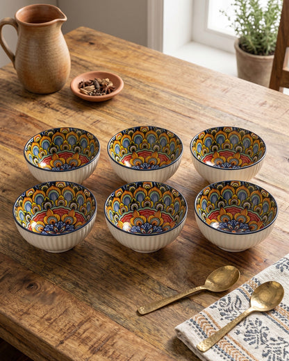 Royal Mosaic Katori - Set Of 6 Style - 1