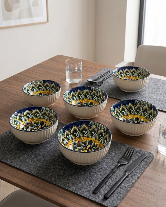 Royal Mosaic Katori - Set Of 6 Style - 4