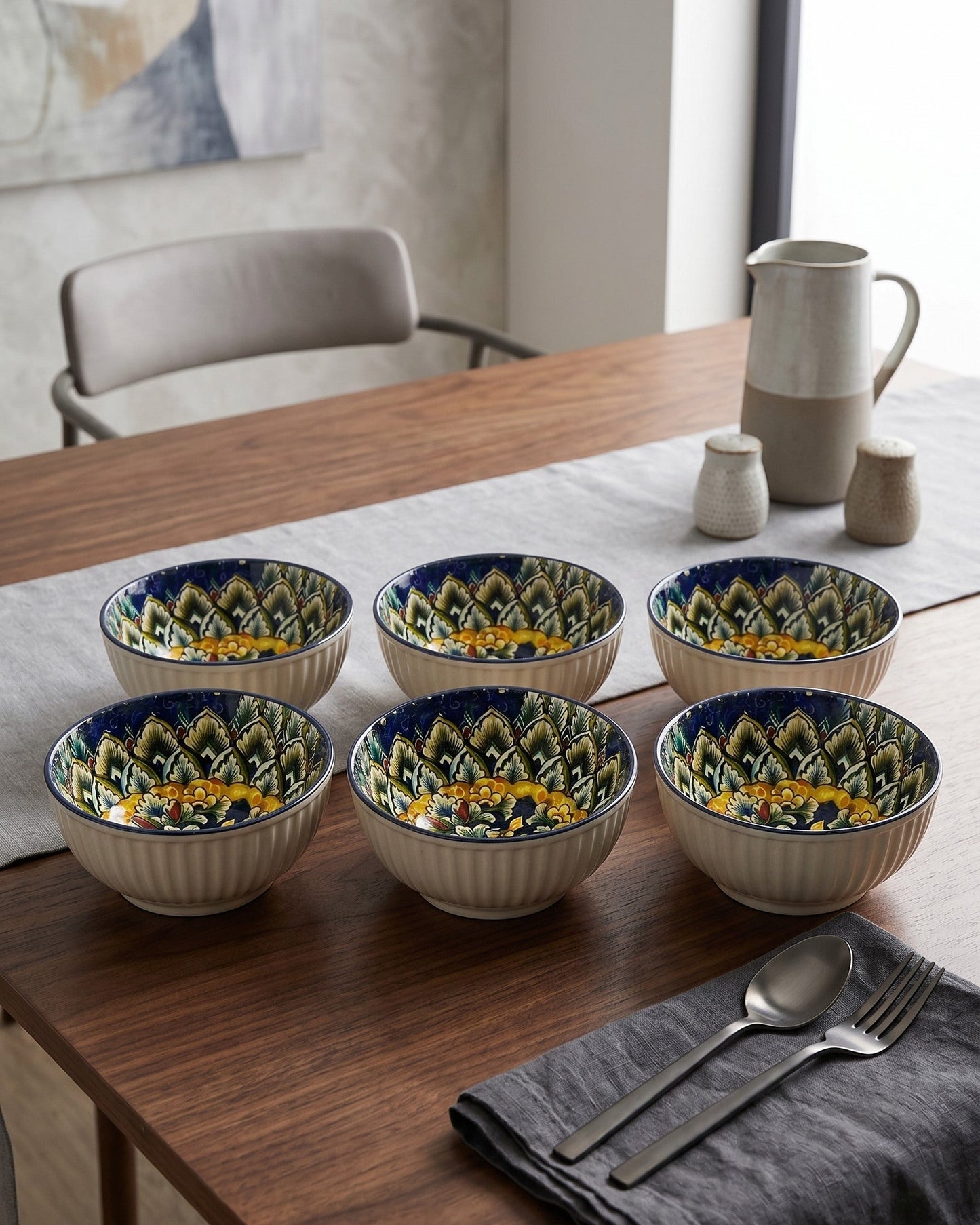 Royal Mosaic Katori - Set Of 6 Style - 4