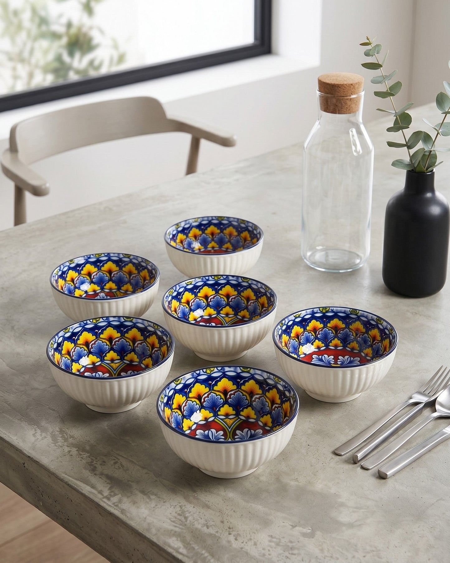 Royal Mosaic Katori - Set Of 6 Style - 5